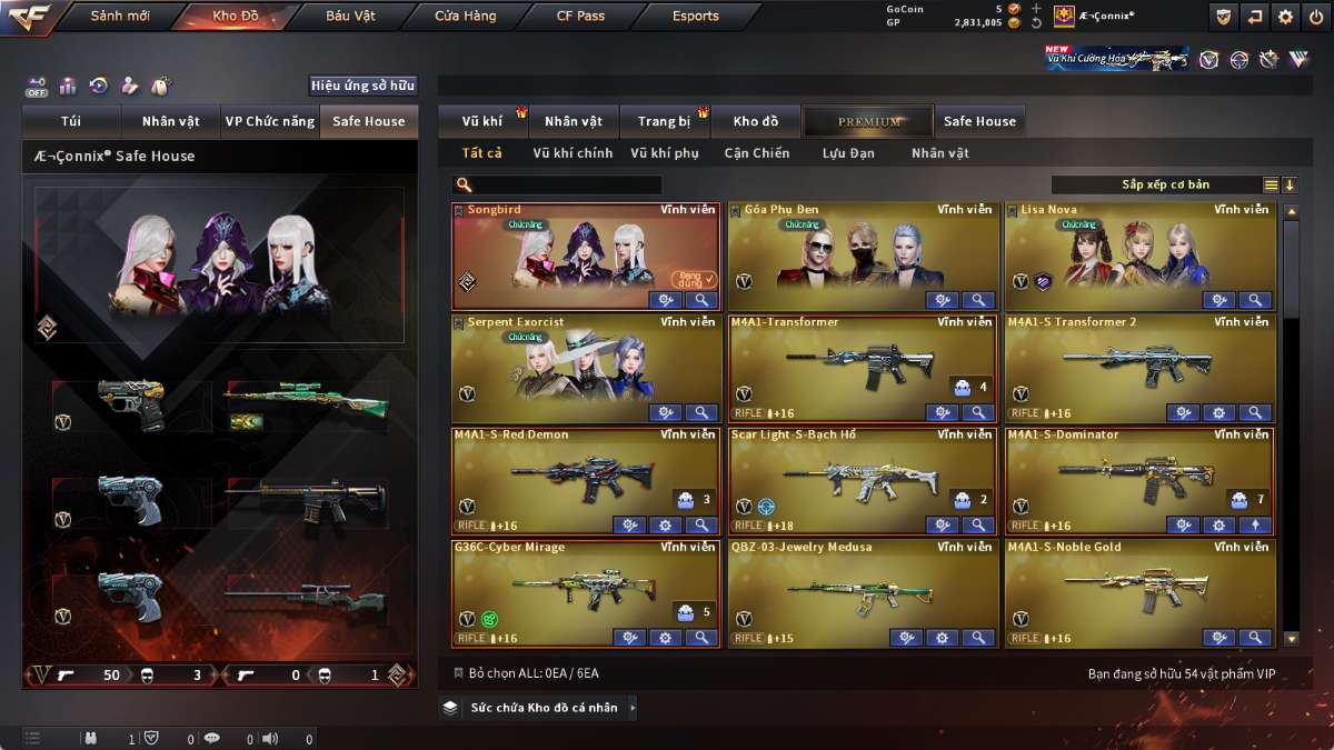 shop acc cf uy tin gia re
